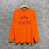 Amiri long sleeve shirts red five-pointed star printing