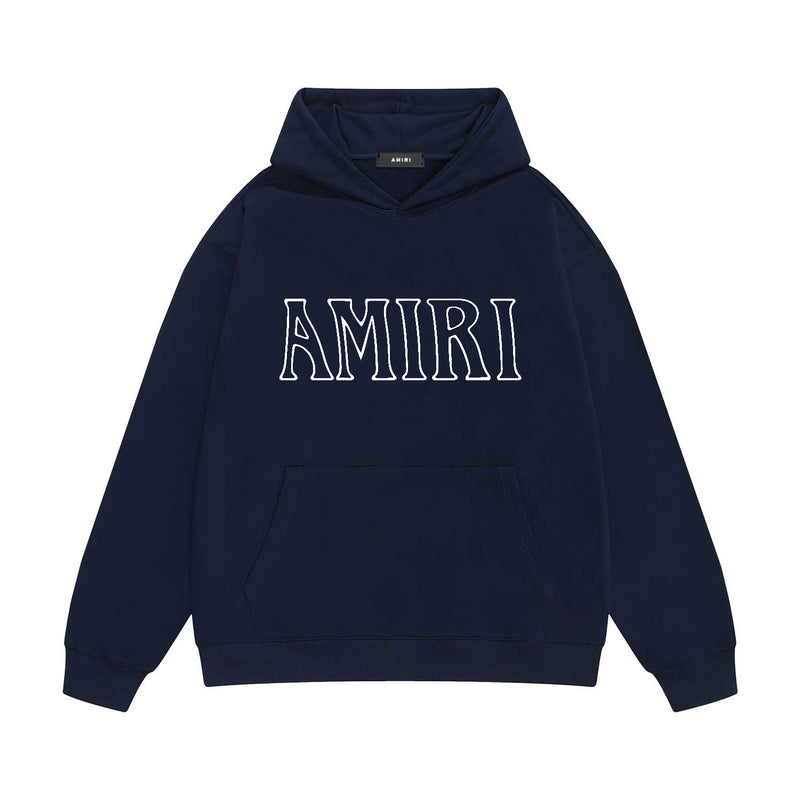 Amiri hoodie bevel cut letter print