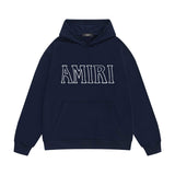 Amiri hoodie bevel cut letter print