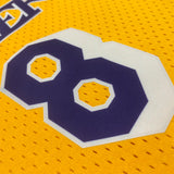 NBA jerseys women's navel retro jersey: Lakers, yellow 8, Kobe Bryant