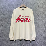Amiri long sleeve shirts stroke pure letterprinting