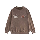 Amiri washed sweatshirt alphabet tiger print washed old