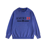 Amiri washed sweatshirt red font print washed old