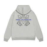 Amiri hoodie splash ink large simple logo sleeve printing