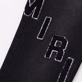 Amiri Jeans Straight Loose Letter Embroidery Casual