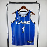 NBA Jerseys Season 19, Magic, Retro, Striped Blue No. 1, Hardaway
