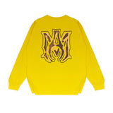 Amiri long sleeve shirts splash paint skeleton printing