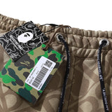 Shark Print Bape Shorts Ape Embroidery Label Casual Shorts Medium Pants Five-point Pants