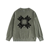 Amiri washed sweatshirt simple letter group print washed old