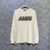 Amiri long sleeve shirts skeleton letterprinting