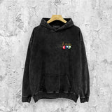 Amiri washed hoodie billiard cue washed distressed printing