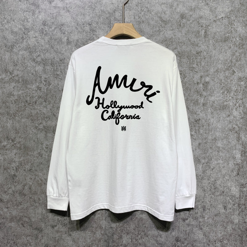 Amiri long sleeve shirts california hollywood letterprinting