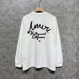Amiri long sleeve shirts california hollywood letterprinting