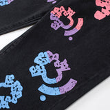 Denim Tears Jeans Loose Men's and Women's Casual Pants