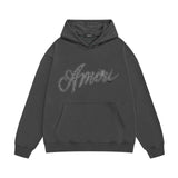 Amiri hoodie black and white print