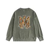 Amiri washed sweatshirt splashed paint bone print washed old