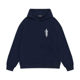Amiri hoodie vertical small overlapping letterprinting