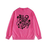 Amiri washed sweatshirt morning glory printing washed and distressed