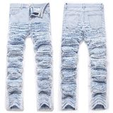 Mens Fashion Jeans Blue Ribbon 8862#
