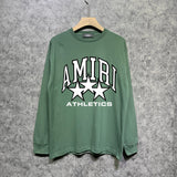 Amiri long sleeve shirts stroke five-pointed star printing
