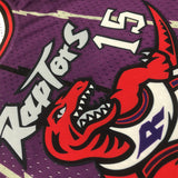 NBA jerseys women's navel retro jersey: Raptors purple 15, Carter