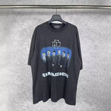 Men T-shirts Summer Paris German Chariot Band Short Sleeve T-Shirt Crew Neck Casual