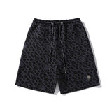 Shark Print Bape Shorts Ape Embroidery Label Casual Shorts Medium Pants Five-point Pants