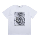 C.e t shirts reflective cinema pattern round neck pullover short sleeve men and women