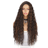 Women'S Wigs  Middle Part Lace Front Gradual Long Curly Synthetic Wig