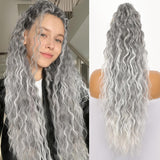 Women's Wigs High Temperature Silk Water Ripple Long Curly Hair Ponytail Hair Extensions Ponytail