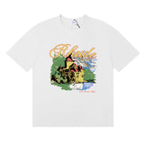 Rhude T Shirt Ski Theme Letter Print Short Sleeve T-Shirt