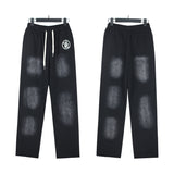 Hellstar JacketsHellstar Hoodie & Pants Wash Old Vintage Men's and Women's Loose Casual Sweater Sweatpants