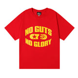 Hellstar T Shirt No Guts No Glory Print Short Sleeve T-Shirt