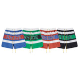 Rhude Shorts Alphabet Striped Casual Shorts Beach Shorts