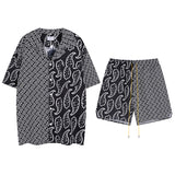 Rhude T Shirt Family Totem Casual Short Sleeve Shirt, Shorts