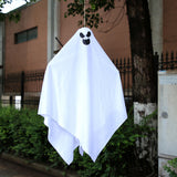 Halloween flag hanging ornaments Halloween White Ghost Hanging Decoration – Haunted House Horror Prop