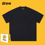 Drew T Shirts Short Sleeve T-shirt Smiley Face Letter Print