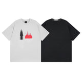 Men T-shirts Spring Summer Paris 520 Love Neckline Embroidered LOGET Shirt Loose Casual
