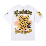 Hellstar T Shirt Helmet Flash Print Short Sleeve T-Shirt