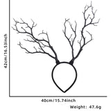 Halloween headband Halloween headband dark withered headdress holiday masquerade black rose headband