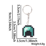Themed Party Supplies Minecraft Keychain – Pixel Game Theme Party Decoration Acrylic Weapon & Diamond Backpack Charm