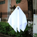 Halloween flag hanging ornaments Halloween White Ghost Hanging Decoration – Haunted House Horror Prop