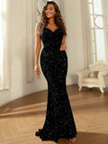Women Party Dress Fashionable Sequins Elegant Formal Dress (Ss0416)