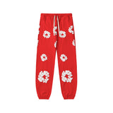 Denim Tears Hoodie Kapok Foam Hooded Sweater Trousers Sports Suit