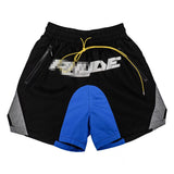 Rhude Shorts3M Reflective Letter Print Tether Elastic Casual Beach Shorts