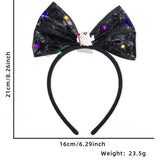 Halloween headband Halloween LED Headband – Tulle Bow with Glowing Skull & Ghost Lights