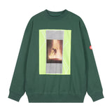 C.e sweatshirt autumn winter c.e japanese style poster pattern printing round neck pullover sweatshirt