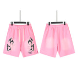 Hellstar Shorts Summer Casual Sports Wash Shorts