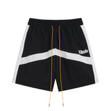 Rhude Shorts Letter Embroidery Casual Sports Color Matching Shorts Beach Pants