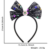 Halloween headband Halloween LED Headband – Tulle Bow with Glowing Skull & Ghost Lights